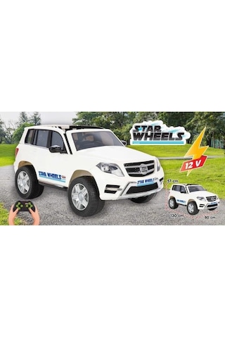 Pilsan Star Wheels Akülü Araba 12V Uzaktan Kumandalı Beyaz 05 200 Beyaz