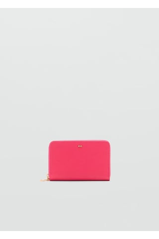 Safiano Görünümlü Kırmızı Cüzdan Kırmızı