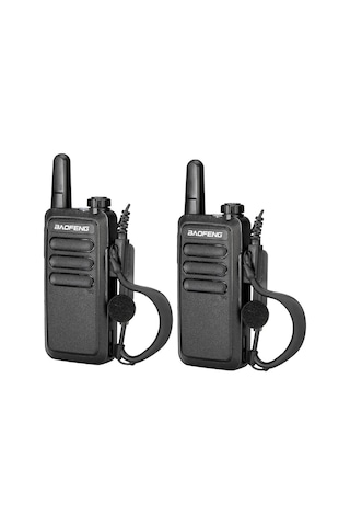 Valkyrie Baofeng BF-R5 Çift Kulaklık 2li Set Lisanssız Şarjlı 16 Kanal Vox Telsiz Seti 2 Adet