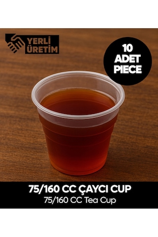 75/160 Cc Çaycı Cup Pp 10 Adet Diğer