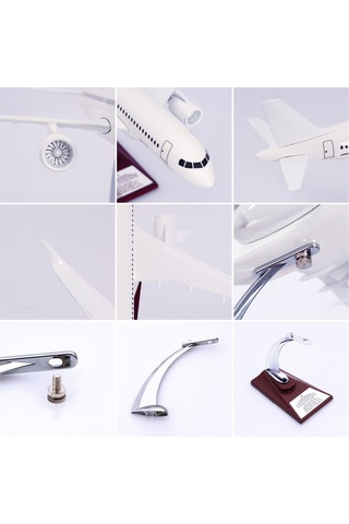 Zekupp Airbus A320 Model Uçak 1/100 Beyaz Maket Uçak