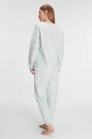 Uzun Kol Polar Pijama Takımı Yeşil