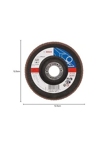 Professional 2608607347 Kendin Yap Zımpara Diski Açılı Taşlama Makineleri İçin Farklı Malzemeler, Bombeli Tasarım, Ø 125 Mm, Granülasyon 120