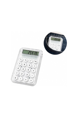 Pm-25419 Beyaz Mini Hesap Makinesi Belirtilmemis
