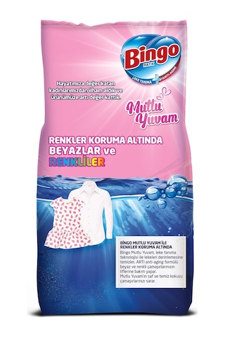 Bingo Matik Toz Çamaşır Deterjanı 10KG Beyazlar ve Renkliler 67 Y