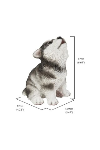 Hi Line Gift Ltd Uluyan Alaskan Malamute Yavru Köpek Heykeli Heykelcik