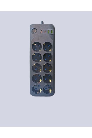 Termal Koruma Sistemli Usb Type-c 10 Lu Grup Priz 2m 2500w Güç Kapasiteli 0-2