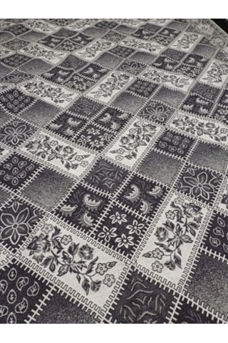 Savan Dokuma Halı Örtüsü 6m² 200 300 Kale Gri4 Gri