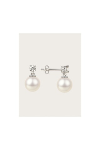 925 Ayar Gümüş Tektaş Detaylı Inci Küpe Gelinlik, Abiye Nikah Için Zarif Tasarım Gümüş