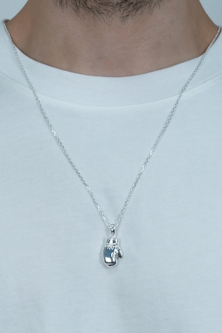 Gümüş Boks Eldiveni Erkek Kolye 55Cm Zincirli Küçük Boy Bek01K (47275223)