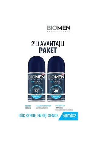 Roll-on For Men Ferahlatıcı Etki I'm Cool 2x 50 ML