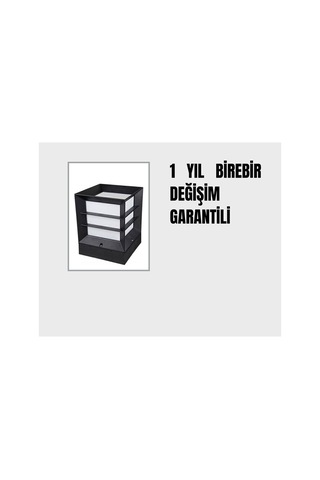 Astec Kare Izgaralı Küp Dekoratif Bahçe Aydınlatma Armatürü