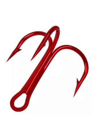 Kırmızı Üçlü İğne - 6 No -jig, Rapala, Silikonlar Ve Şamandıralar