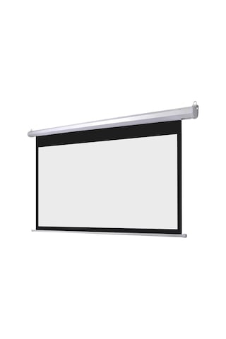 Everest Epp-200, 200x200, Motorlu, Projeksiyon Perdesi, Uzaktan Kumandalı, Arkası Siyah Fonlu, Duvar