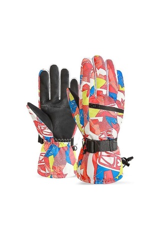 Kış Eldivenleri Koruyucu Eldivenler Rahat Eldivenler Açık Havada Çalışırken Ellerinizi Sıcak Ve Korumalı Tutun. 1 Set Beyaz