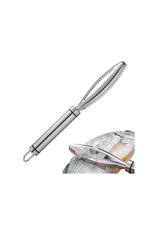 Sn-29726 Profesyonel Paslanmaz Çelik Balık Pulu Kazıyıcı Ve Çok Amaçlı Sebze Oyacağı 230mm