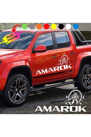 Volksvagen Amarok Pusula Off Road Oto Sticker Set