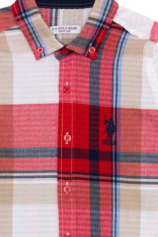 U.s. Polo Assn. Erkek Çocuk Kırmızı Gömlek Desenli 50270360-vr030 Kırmızı