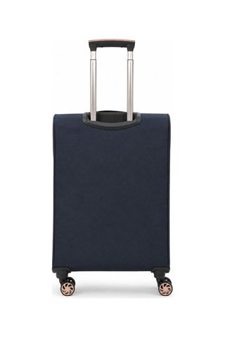Fossil Unisex Kumaş Orta Boy Ultra Hafif Şifreli Körüklü Kendi Etrafında Dönebilen Valiz 010-02 Lacivert