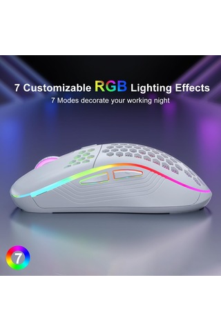 Jms 2.4 G Rgb Petek Tasarım Kablosuz Oyuncu Mouse