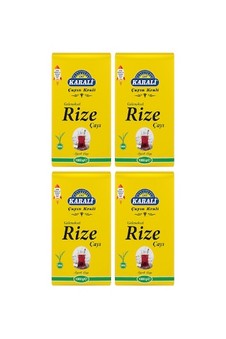 Karali Geleneksel Rize Dökme Çay 1000 Gr X 4 Adet