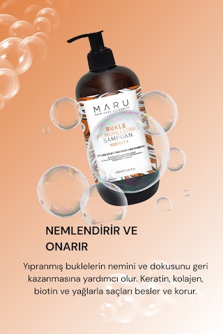 Maru Kıvırcık Saçlar Için Bukle Belirginleştirici Şampuan 250 ML