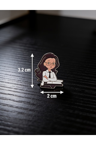 Kız Figürlü Anime Telefon Sticker 3d Metal Tasarım, Arka Süs A300147