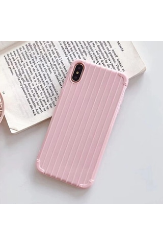 Ally Apple iPhone Uyumlu Xs Apple iPhone Uyumlu X Trunk Lines İnce Soft Silikon Kılıf- 5775 Çok Renkli