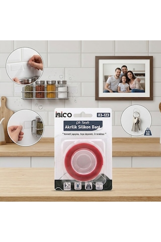 İbico İ13-123 18mm X 2m Vhb Akrilik Silikonize Çift Taraflı Bant- 12'li Paket Diğer