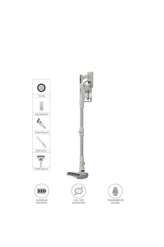 Torima CSVC-100 300 W Kablosuz Katlanabilir Hafif Uv Işıklı Dikey Şarjlı Süpürge