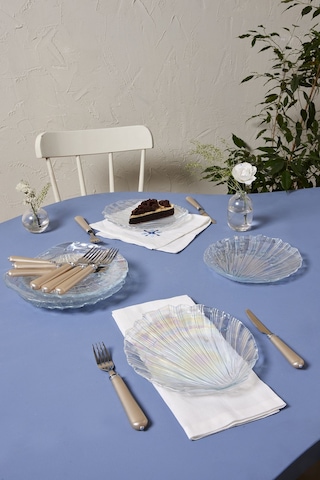 Karaca  Madison 6 Parça Lüsterli Cam Pasta Seti 21 cm