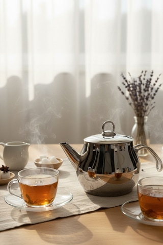 Yunusoğlu Home Küre 1 Litre Paslanmaz Çelik Bitki Çayı Demliği Inox