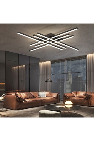 Antrasit 3 Işık Rengi 3 Led Tavan Lambası,avize,modern Aydınlatma,dekoratif Işık Antrasit