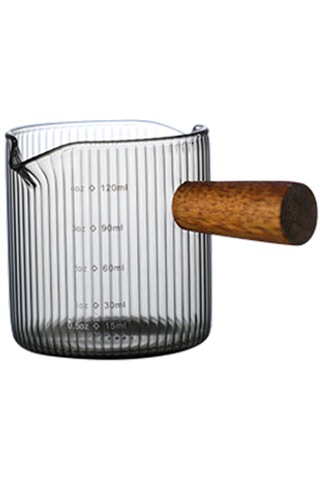 Homyl Çayevi Cafe Için Cam Ölçüm Kabı Isıya Dayanıklı Stil E 120ml