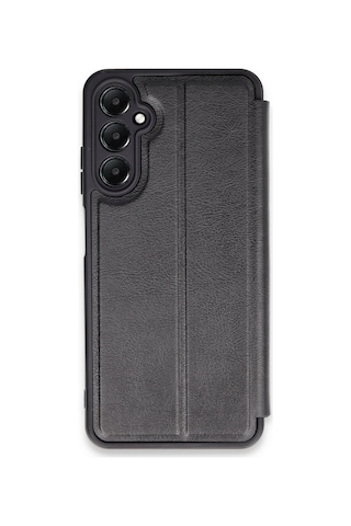Samsung Galaxy Uyumlu- A15 4g Kılıf Flip Cover - Siyah Düz Renkli