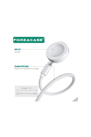 Forzacase Huawei Watch Gt6 41mm / 46mm / Gt6 Pro Uyumlu Usb Type-c Manyetik Şarj Kablosu - Fc017