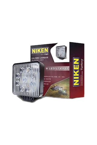 Niken Çalışma Lambası Off Road Sis Farı Lambası 16 Ledli Kare 16 Ledli