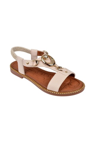 Castle Black Comfort Kadın Sandalet Cb-35307 Bej Bej