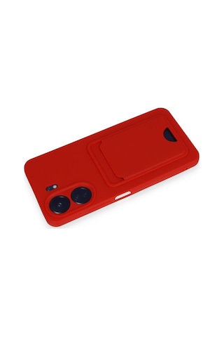 Xiaomi Redmi 13c Uyumlu Arka Kamera Korumalı Kart Koyulabilen Silikon Kartlıklı Kılıf Kapak