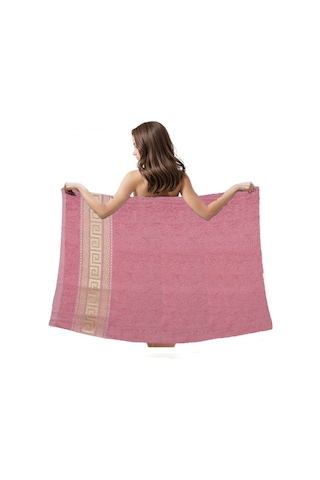 Mira Home %100 Pamuk Unisex Banyo Hamam Havlusu Myra 70x140 Cm Pembe
