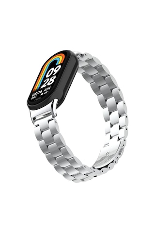 Xiaomi Mi Band 9 Krd-04 Metal Kordon-gümüş