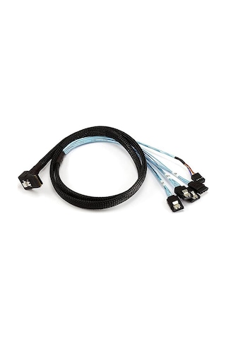 1m 28awg Dahili Mini Sas 36pın Sff-8087 Sata 7pın Fem'e Erkek 90 Derece ...