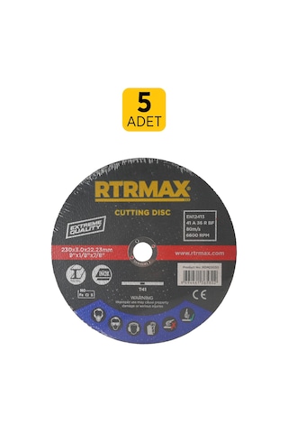Rdm23030 Metal-inox Kesici Disk 230 X 3.0 X 22 Mm - 5 Adet