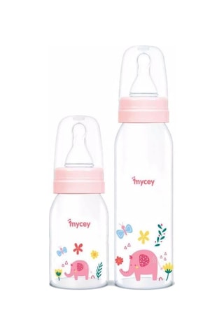 1001cesit Avm Mycey 2'li Cam Biberon 125 Ml 250 Ml