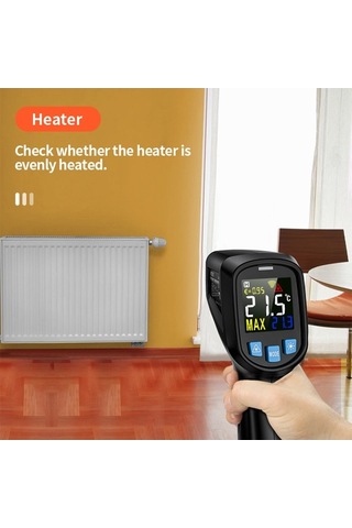 Ebitda Profesyonel Dijital Lcd Kızılötesi Termometre - Yüzey Sıcaklığı Ölçüm
