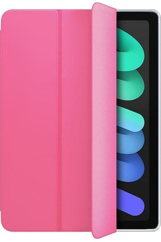 Microsonic Apple Uyumlu iPad Mini 6 2021 Smart Case Ve Arka Kılıf Pembe