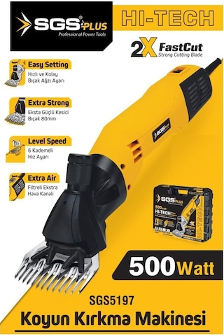 Sgs 5197 Koyun Kırkma Makinası 500 W