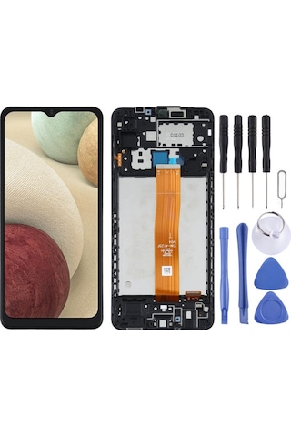 Samsung Uyumlu Galaxy Sm-a125 A12 Ekran Lcd Full Çıtalı