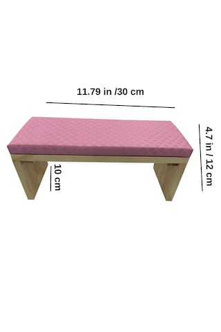 Manikür Sehpası Desenli Pembe