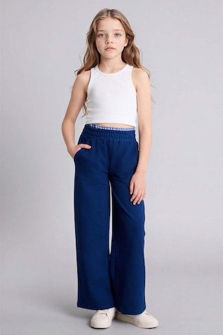 Defacto Wıde Leg Pantolon Kız Çocuk G8653a826smnv30 Lacivert-nv30